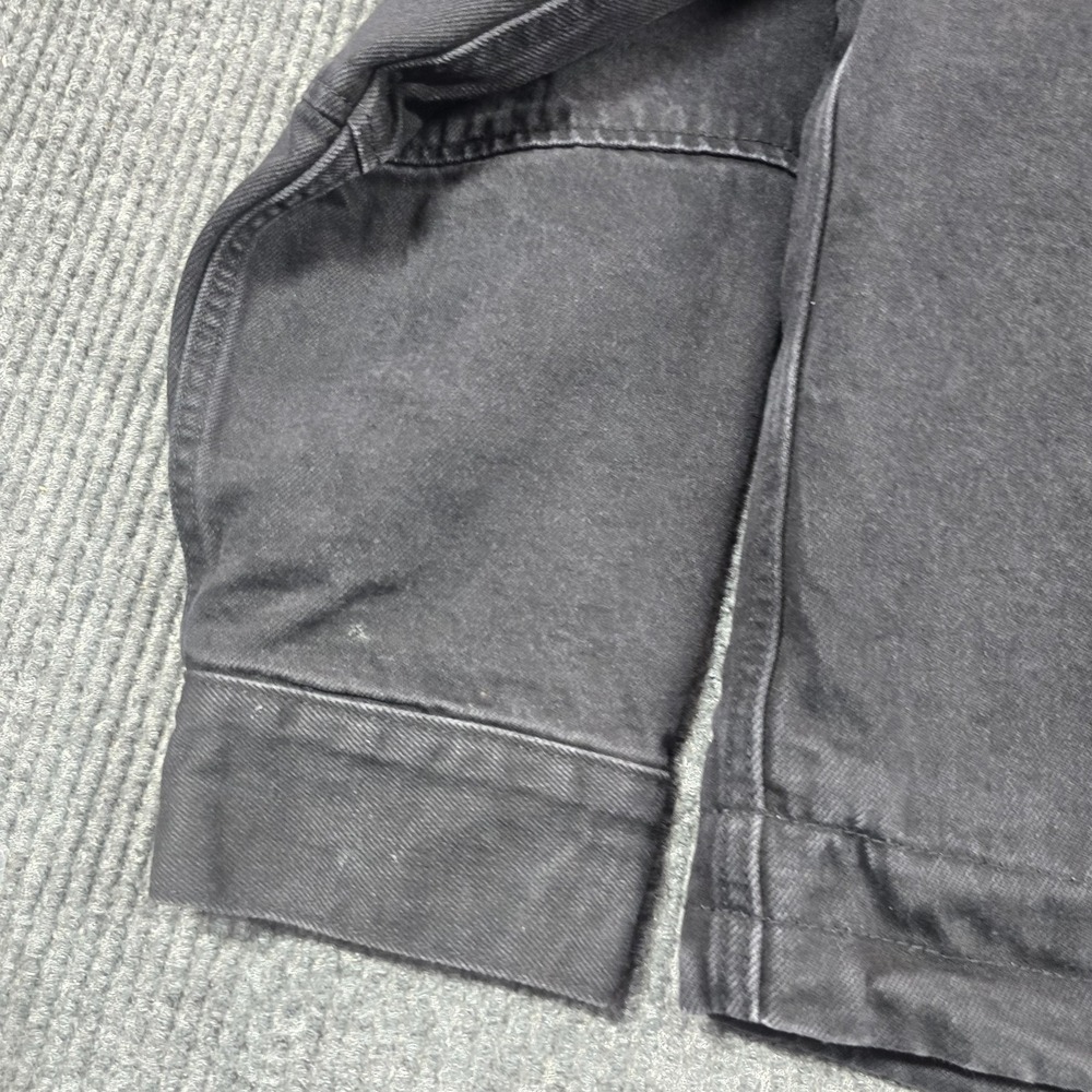Levi's Premium Jacket Womens Medium Black Sherpa Collar Quilted Lined Workwear - Picture 9 of 13